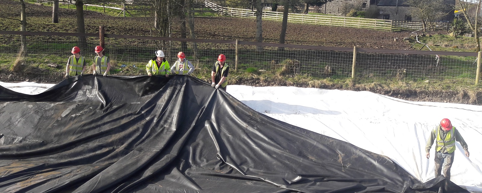 Commercial pond and lake liners